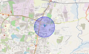 Location Map of Ambedkar Nagar, Bangalore