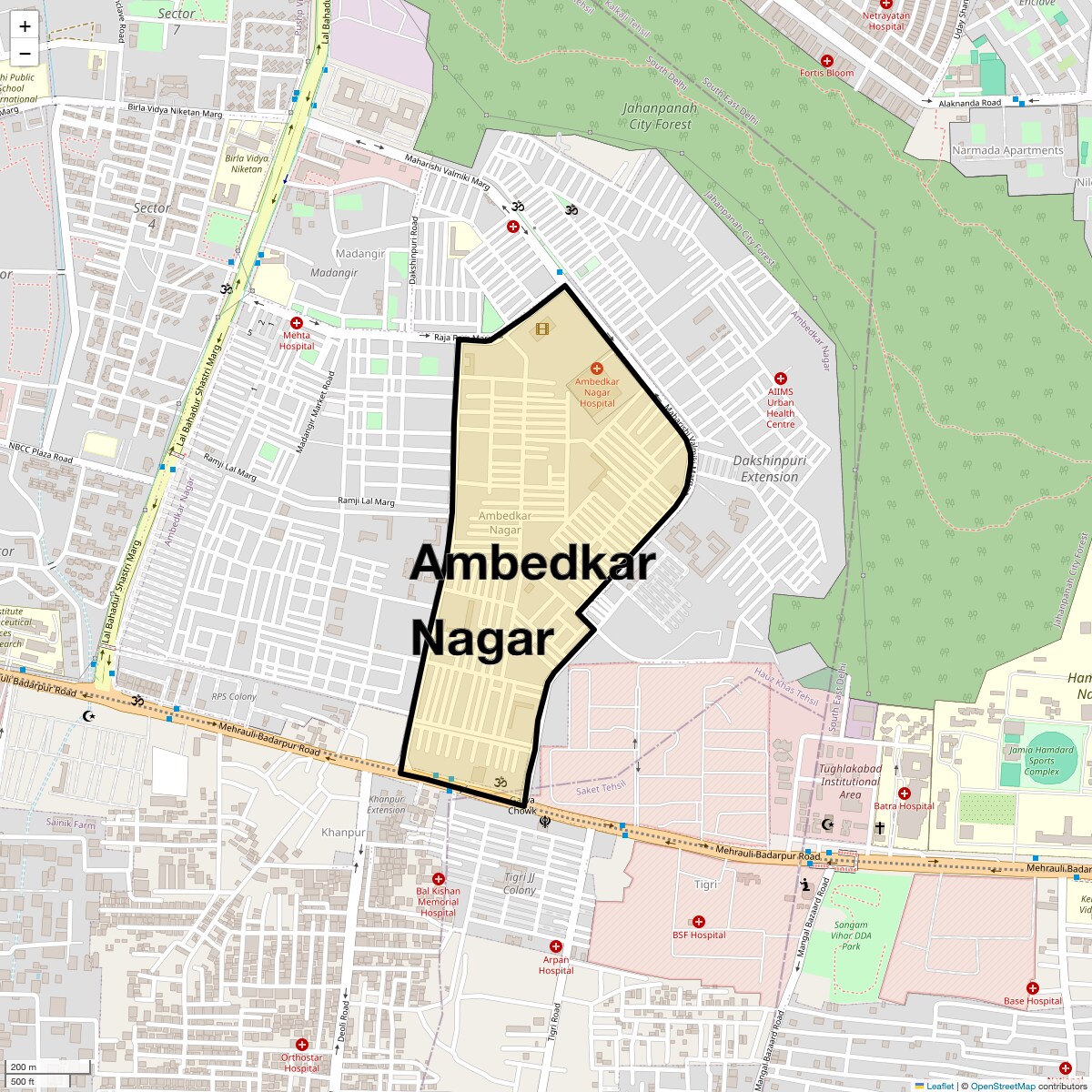 Check Time Travel of Ambedkar Nagar, Delhi