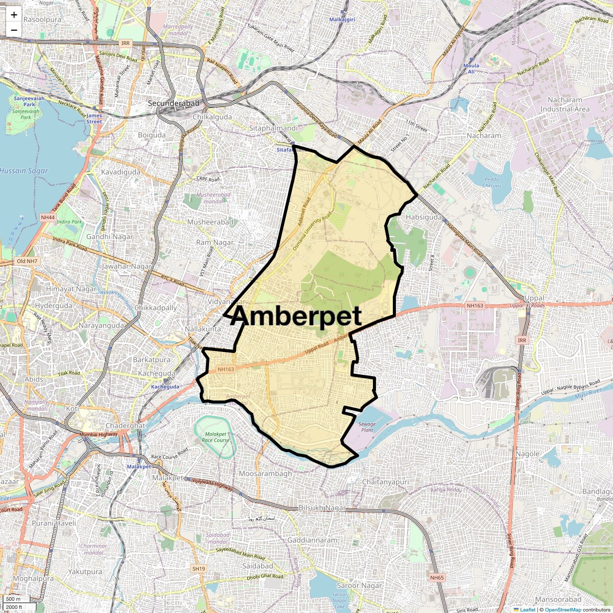 Check Time Travel of Amberpet, Hyderabad