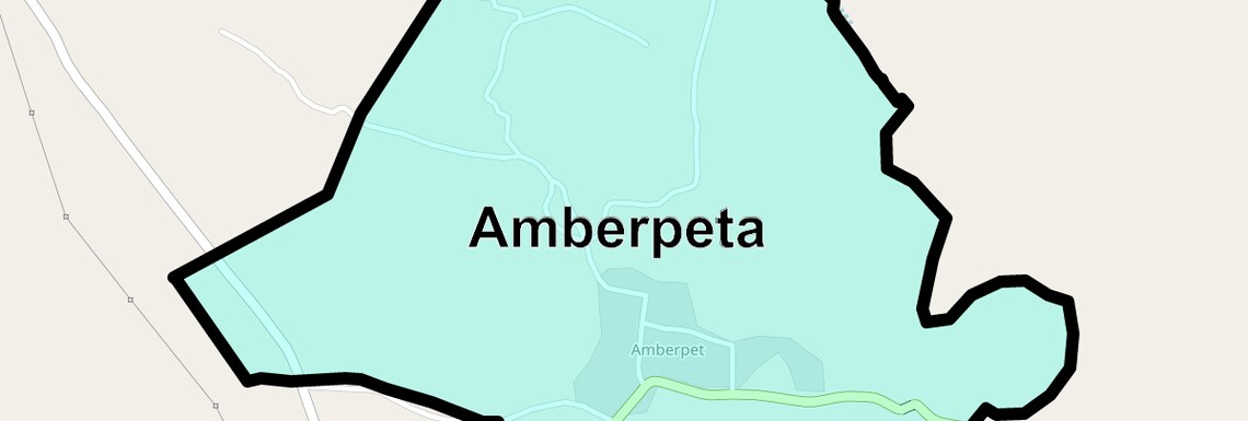 Location Map of Amberpeta, Hyderabad