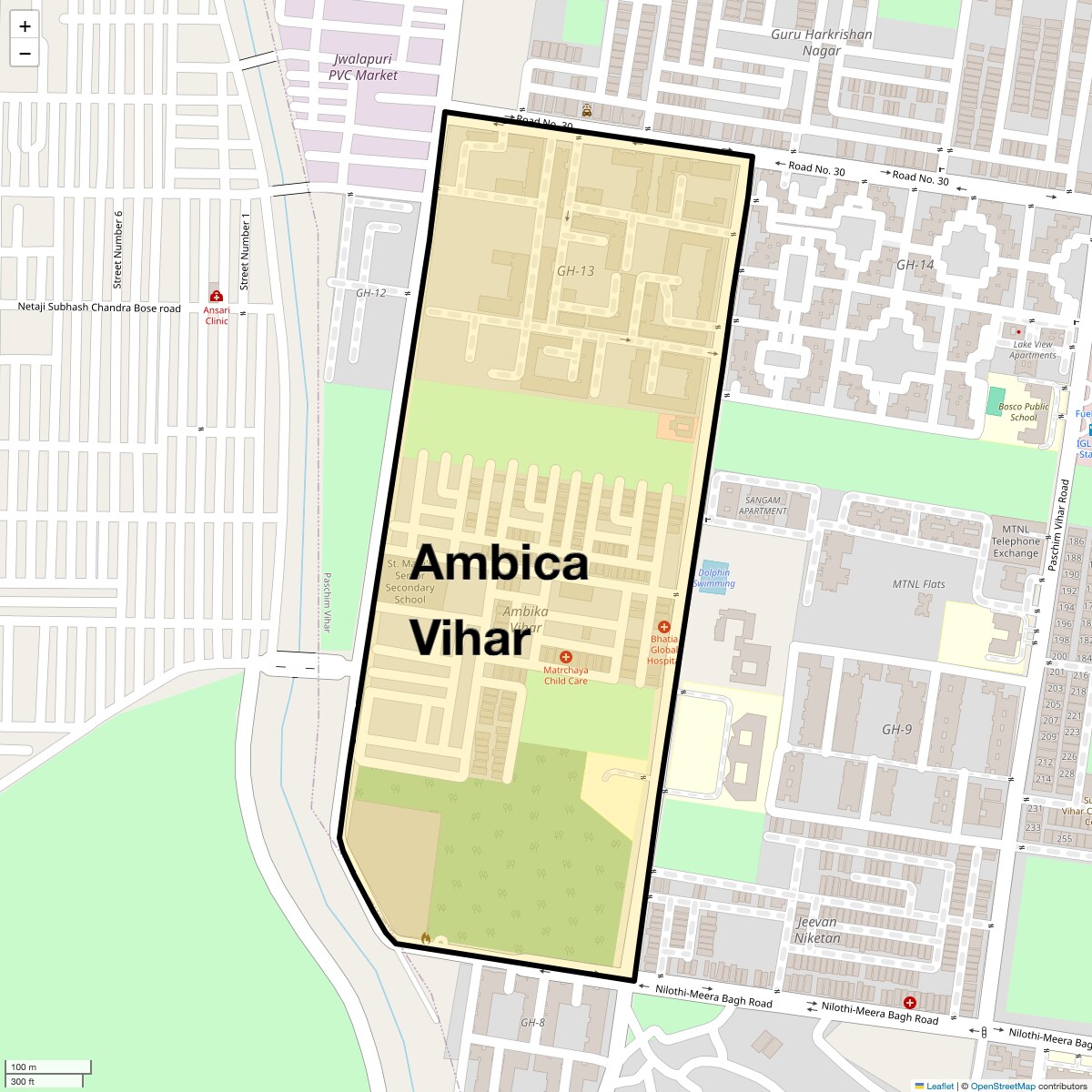 Check Time Travel of Ambica Vihar, Delhi