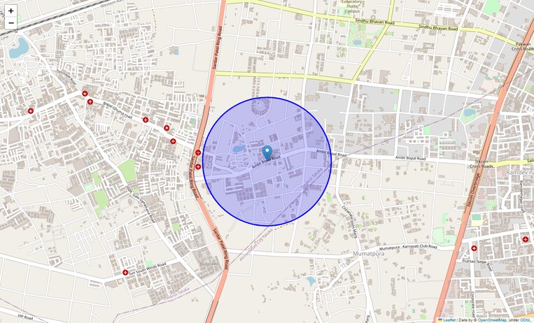 Location Map of Ambli Road