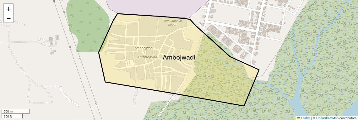Location Map of Ambojwadi, Mumbai