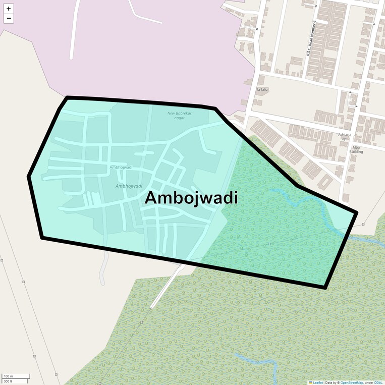 Location Map of Ambojwadi