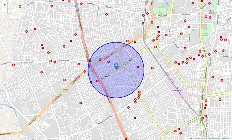 Location Map of Amin Marg