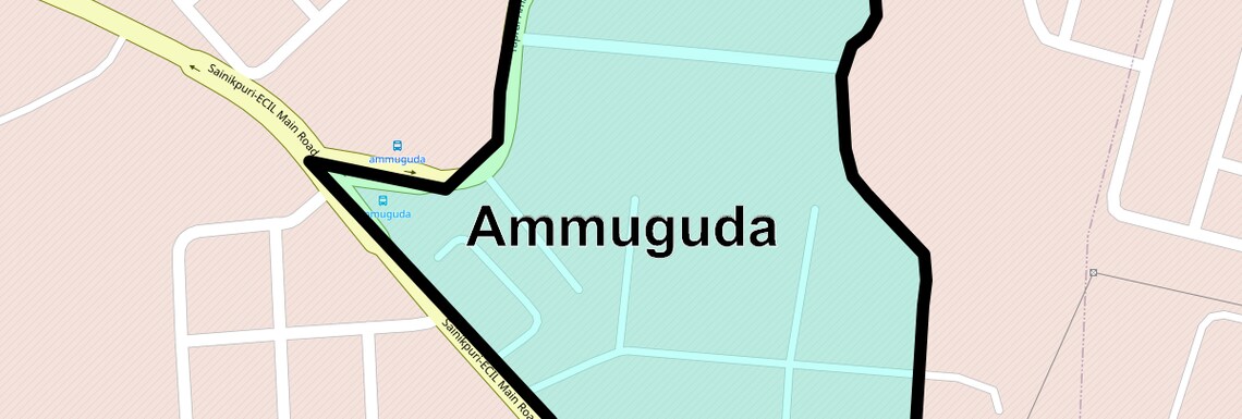 Location Map of Ammuguda, Hyderabad