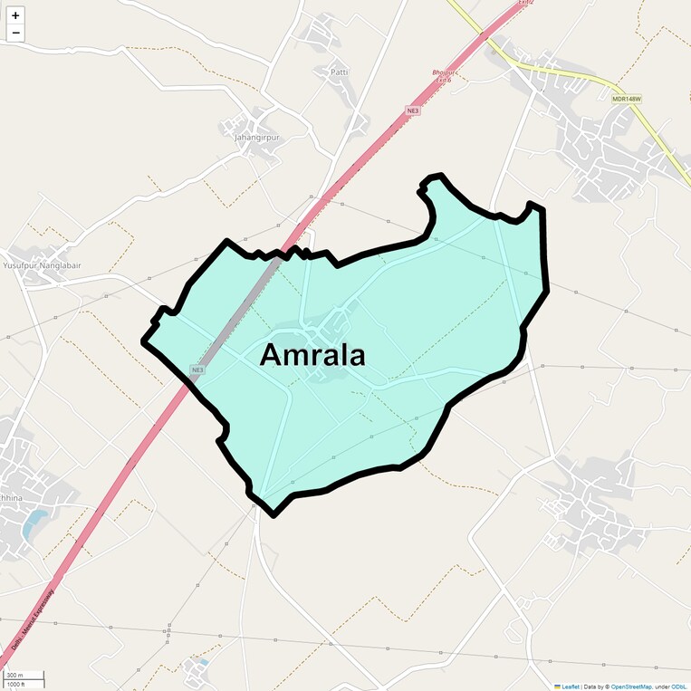 Location Map of Amrala