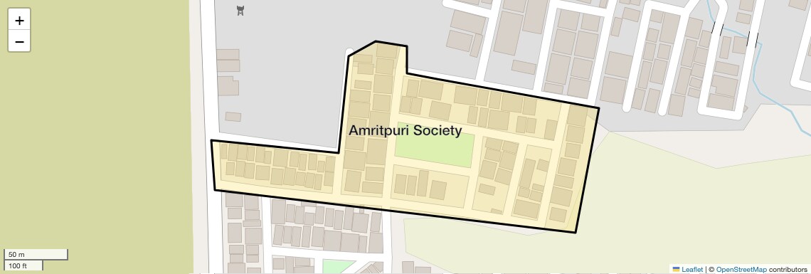 Location Map of Amritpuri Society, Bhopal