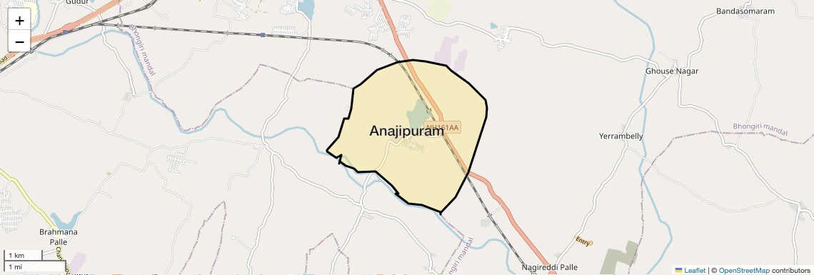 Location Map of Anajipuram, Hyderabad