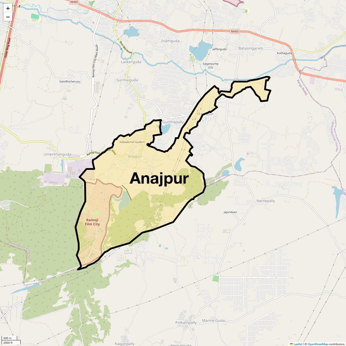 Anajpur Map