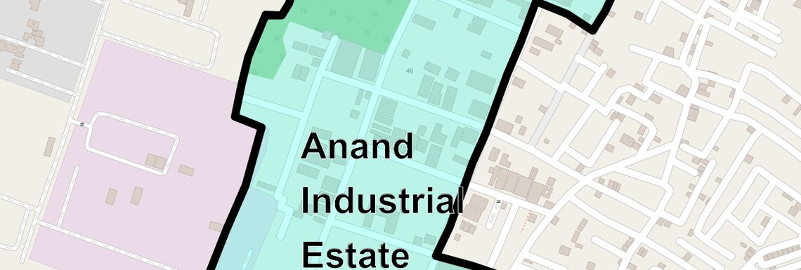 Location Map of Anand Industrial Estate, Ghaziabad