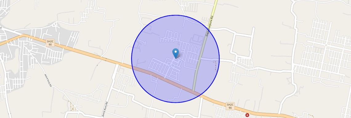 Location Map of Anand Lok, Jaipur