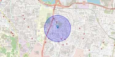 Location Map of Anand Nagar, Bangalore