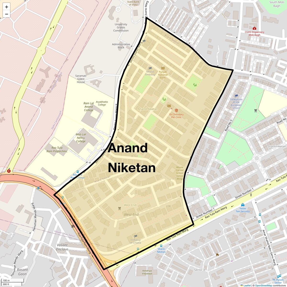 Check Time Travel of Anand Niketan, Delhi