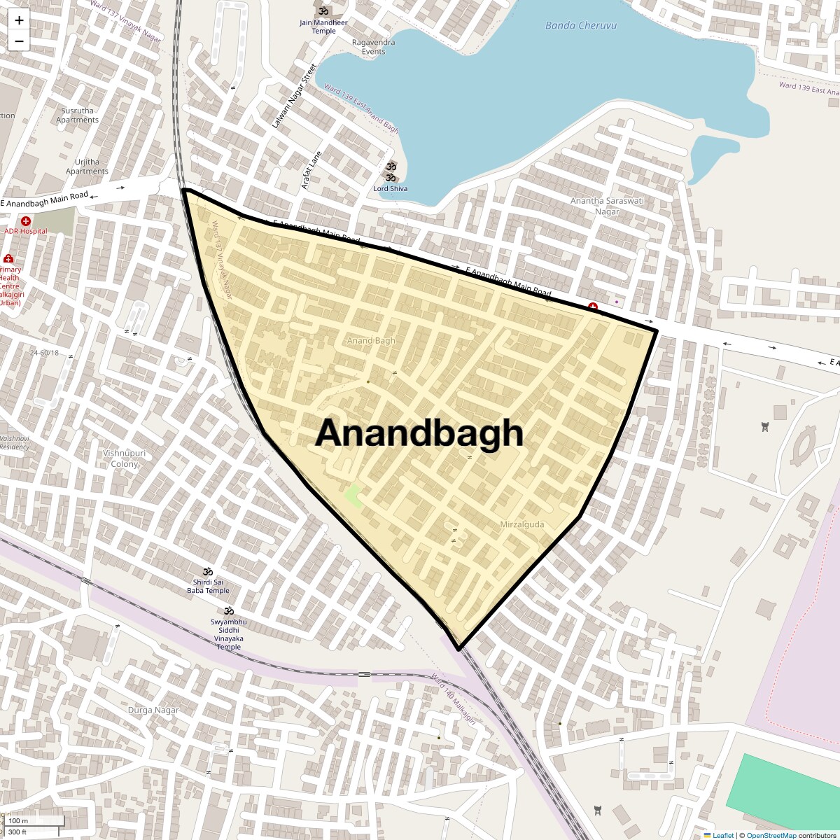 Anandbagh Map