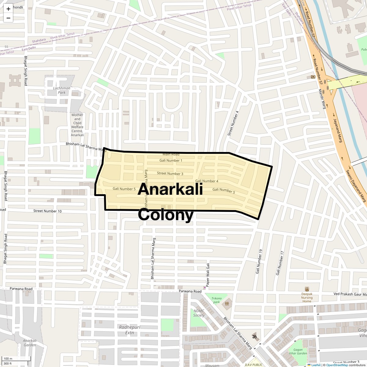 Check Time Travel of Anarkali Colony, Delhi