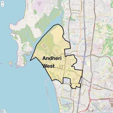Location Map of Andheri West, Mumbai