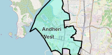 Location Map of Andheri West, Mumbai