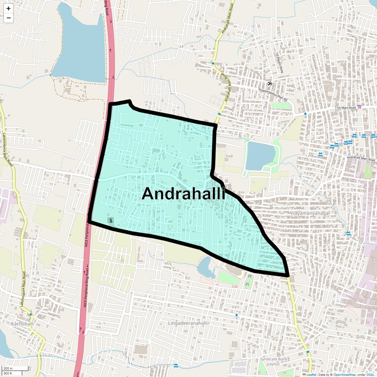 Location Map of Andrahalli