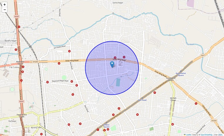 Location Map of Angulimal Nagar