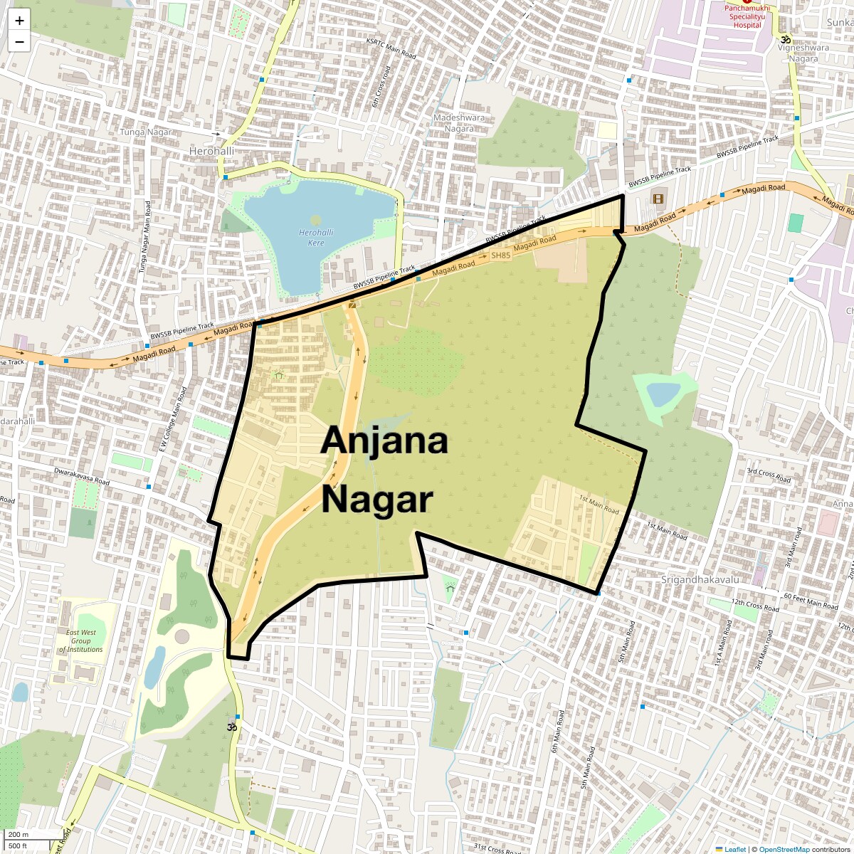 Check Time Travel of Anjana Nagar, Bangalore