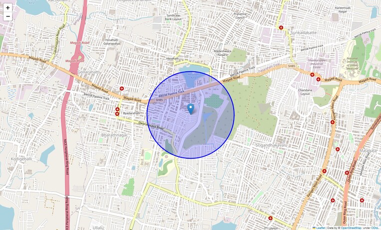 Location Map of Anjana Nagar