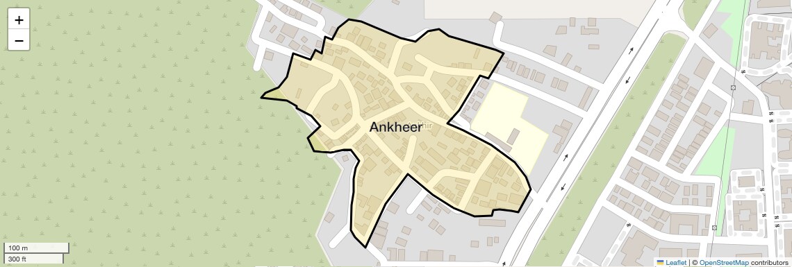 Location Map of Ankheer, Faridabad