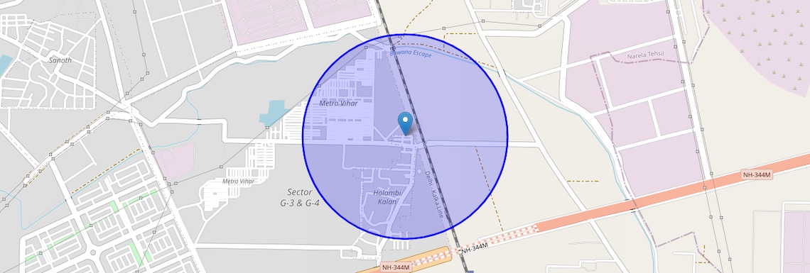 Location Map of Ankur Vihar, Delhi