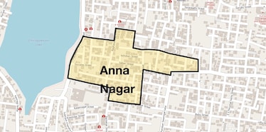 Location Map of Anna Nagar, Chennai