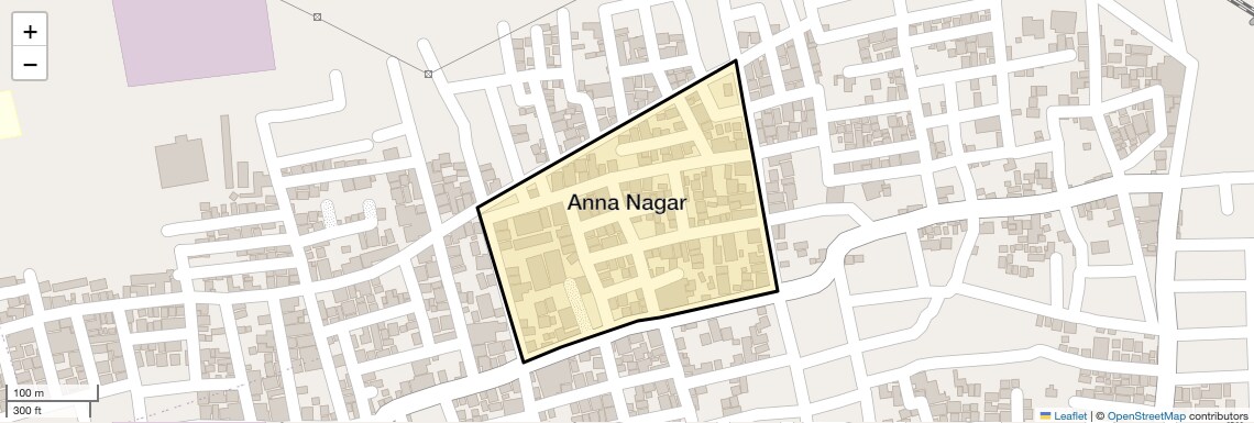 Location Map of Anna Nagar, Coimbatore
