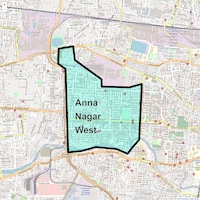 Anna Nagar West Map