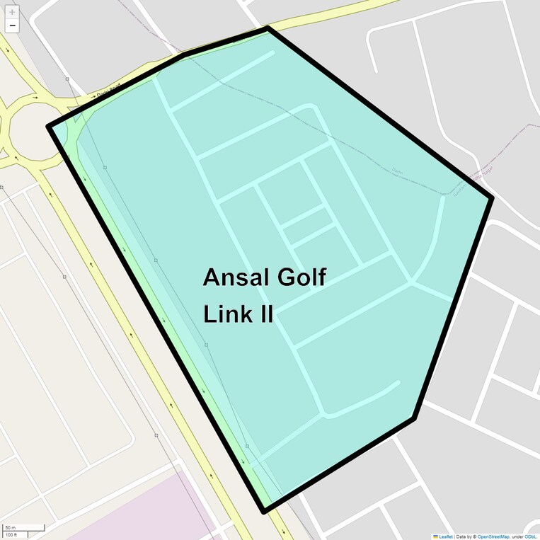 Location Map of Ansal Golf Link Ii