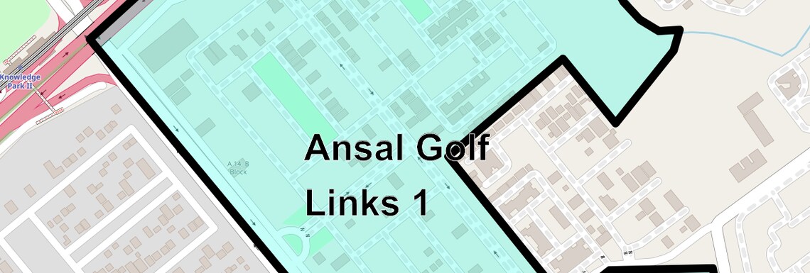 Location Map of Ansal Golf Links 1, Greater Noida