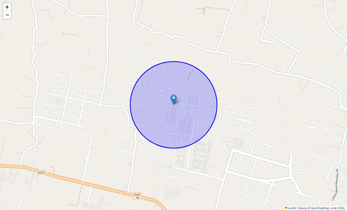Location Map of Ansals Sushant City I, Jaipur