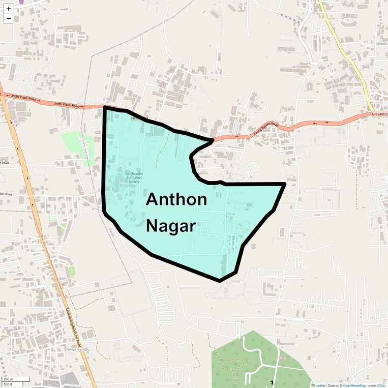 Location Map of Anthon Nagar