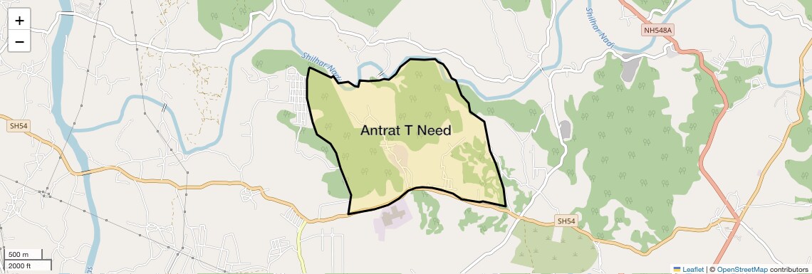 Location Map of Antrat T Need, Navi Mumbai