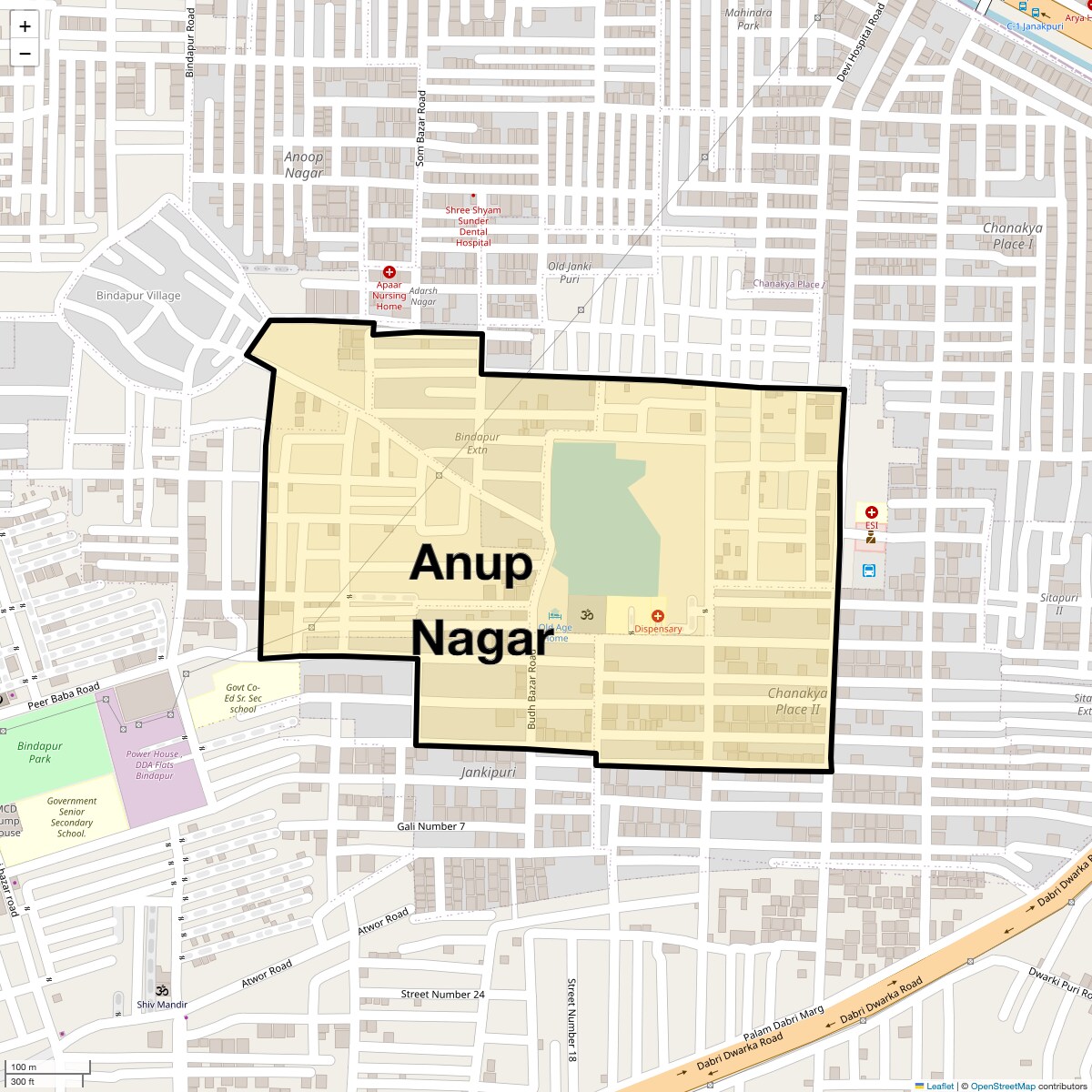 Check Time Travel of Anup Nagar, Delhi
