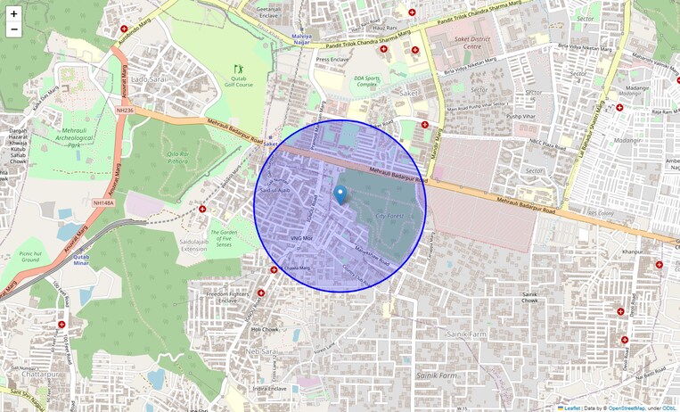 Location Map of Anupam Garden