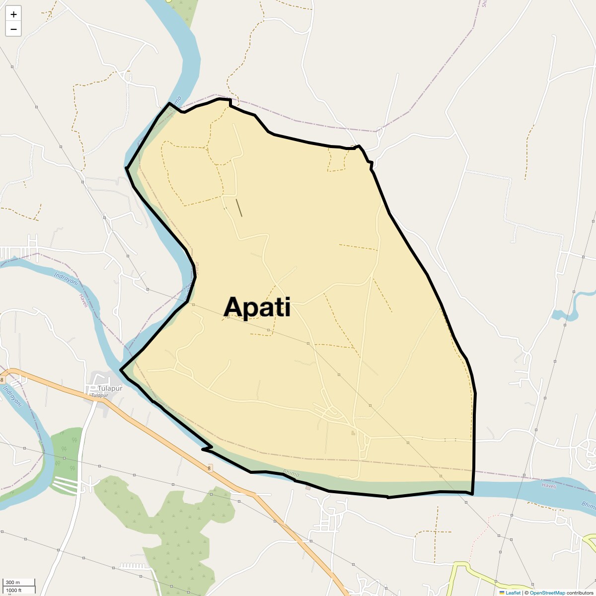 Location Map of Apati, Pune
