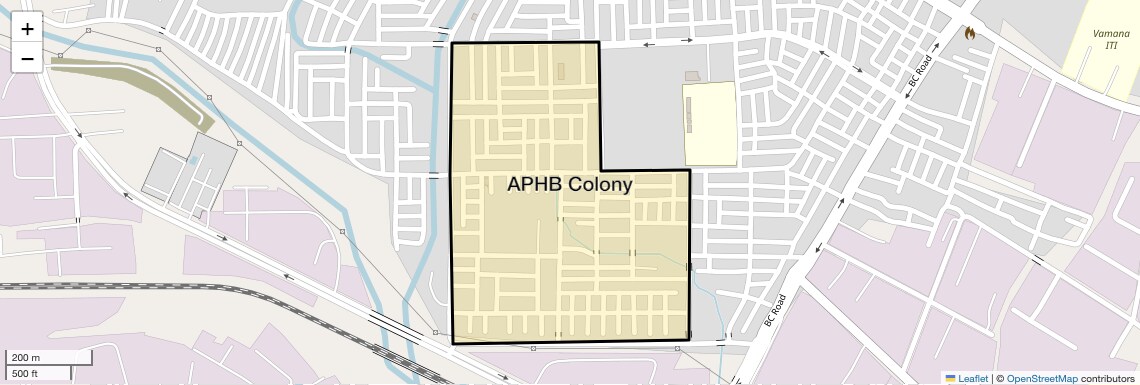 Location Map of APHB Colony, Vizag