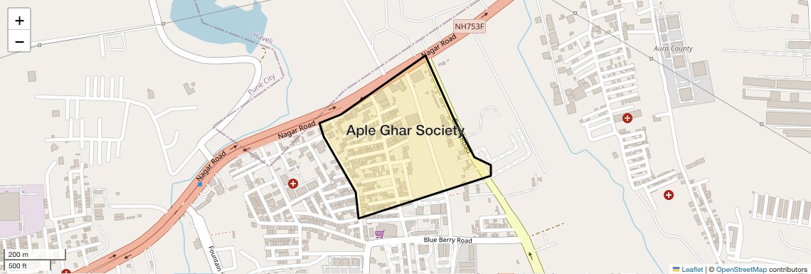 Location Map of Aple Ghar Society, Pune