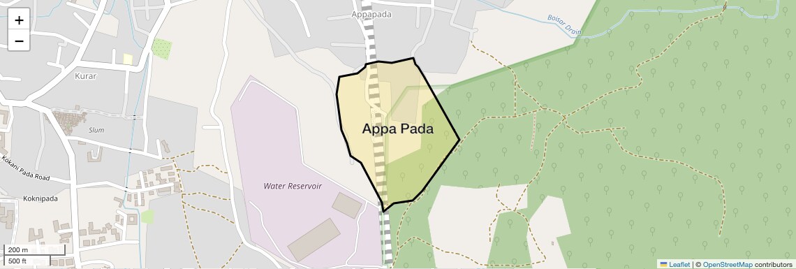 Location Map of Appa Pada, Mumbai