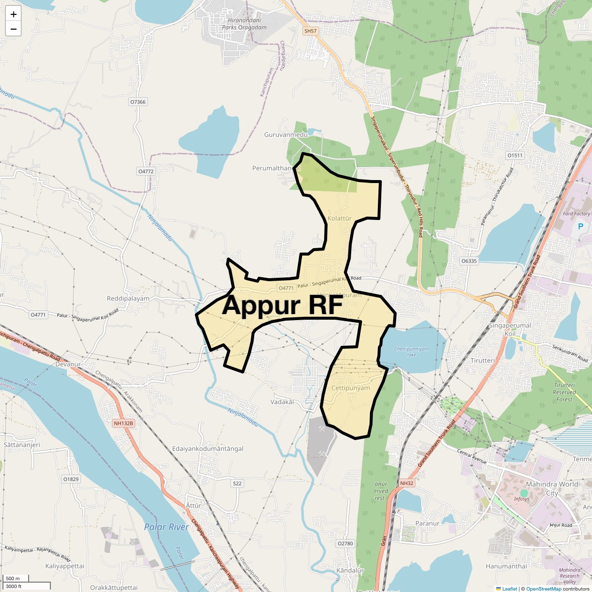 Check Time Travel of Appur RF, Chennai