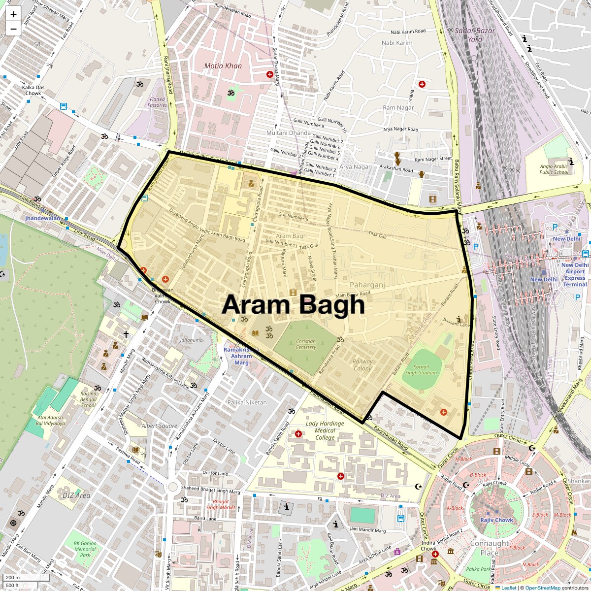Check Time Travel of Aram Bagh, Delhi