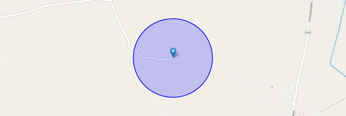 Location Map of Aranvoyal, Chennai