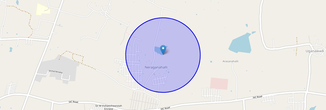 Location Map of Arasanahalli Peddanahalli, Bangalore