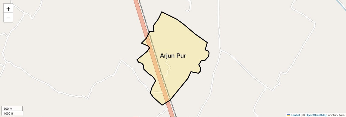 Location Map of Arjun Pur, Lucknow