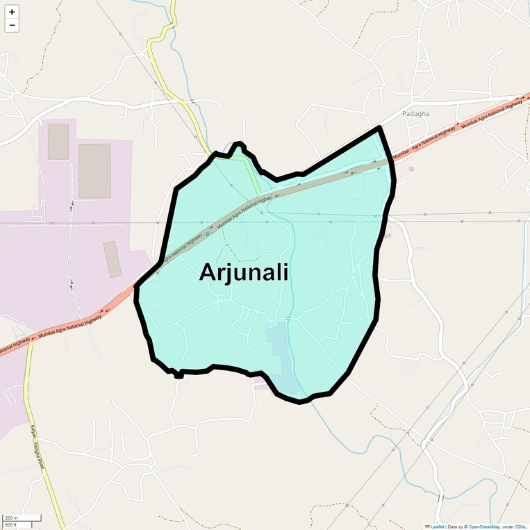 Location Map of Arjunali