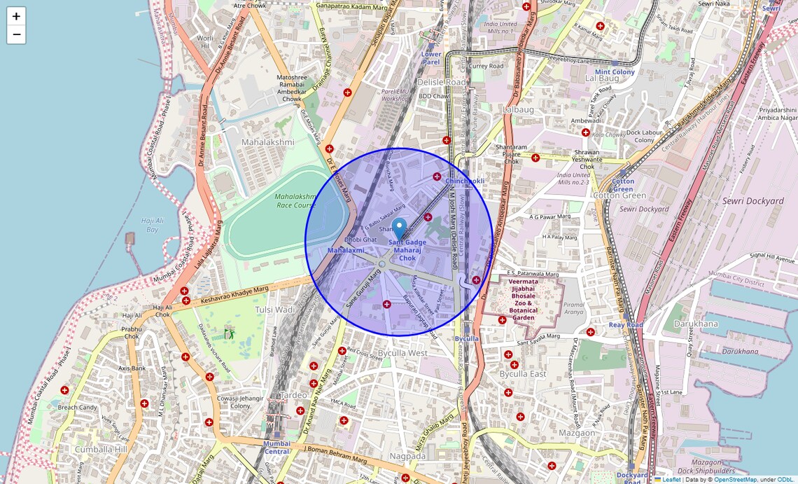 Location Map of Arthur rd, Mumbai
