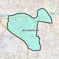 Arumbakkam Map